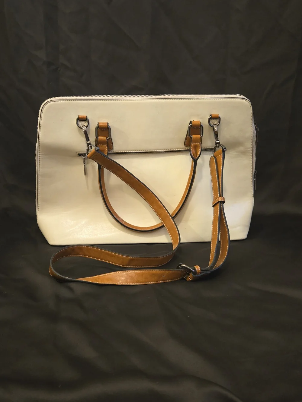 Claire Premium Leather Messenger Briefcase